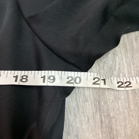 BCBGMAXAZRIA Woman’s Black Satin Drawstring Waist Mini Cocktail Dress - Picture 5 of 10